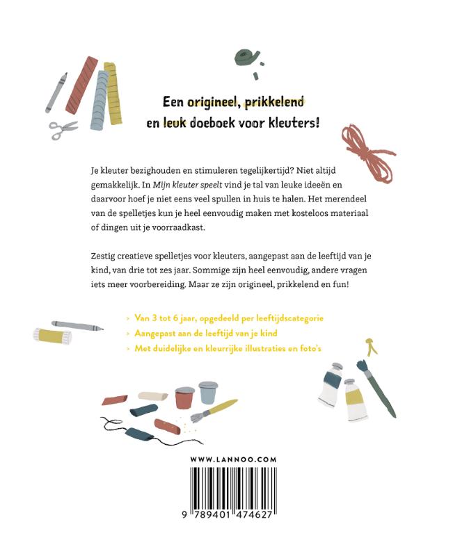 Mijn kleuter speelt / Mama Baas achterkant