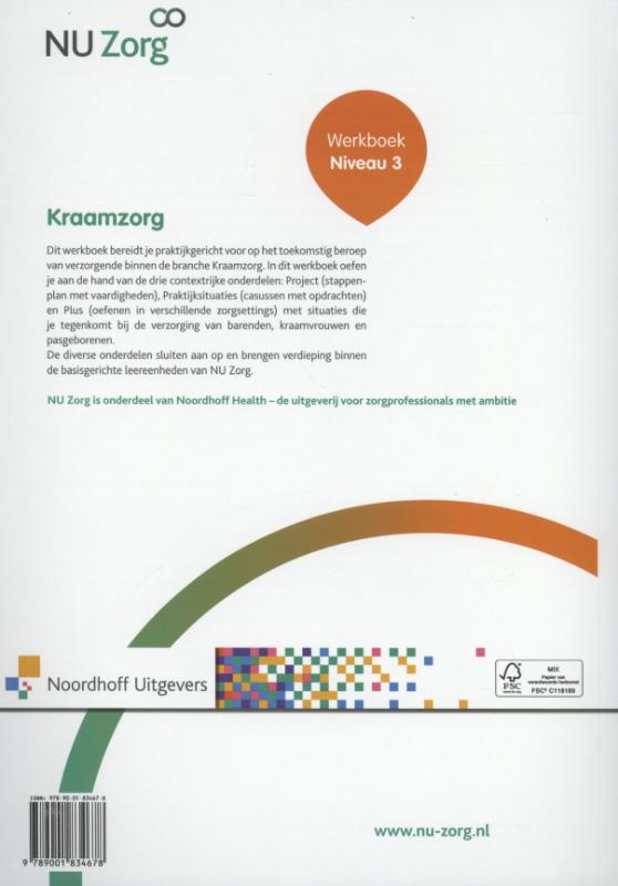 NU Zorg  - Kraamzorg Niveau 3 Werkboek achterkant