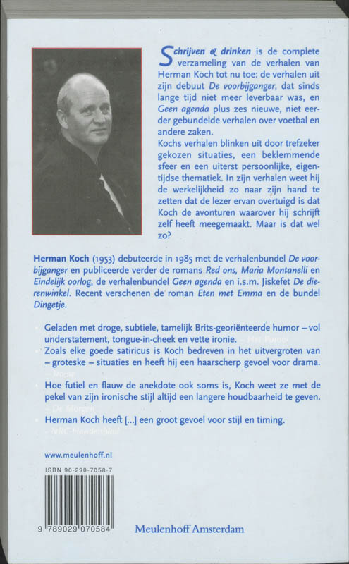 Schrijven & Drinken achterkant