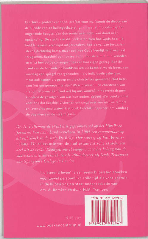 Ezechiel / Luisteren Leven achterkant