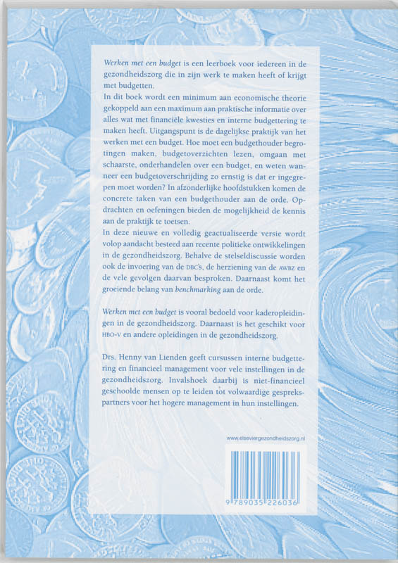 Werken Met Een Budget achterkant