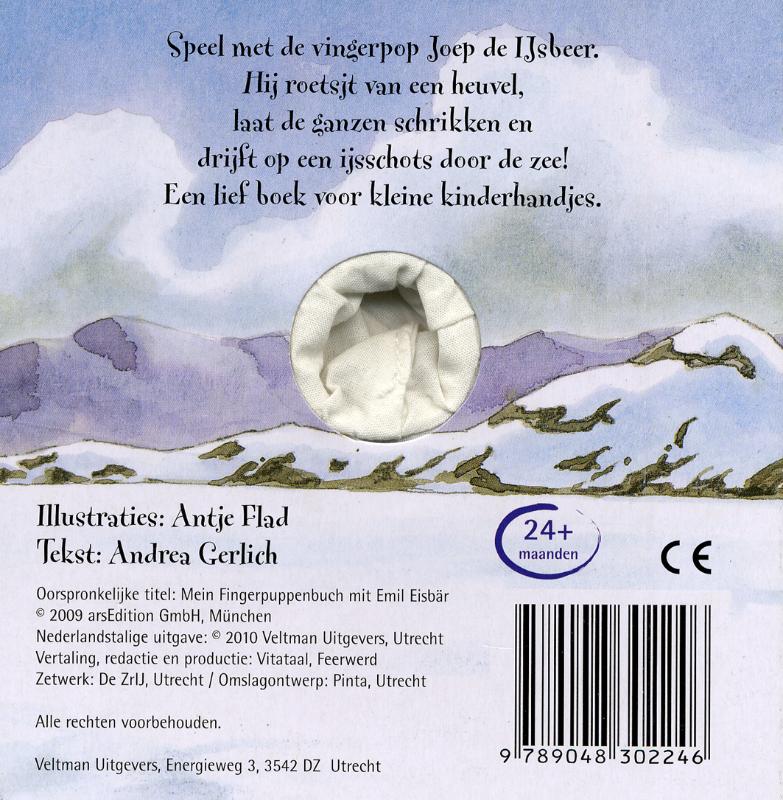 Mijn Vingerpopboekje Met Joep De Ijsbeer achterkant