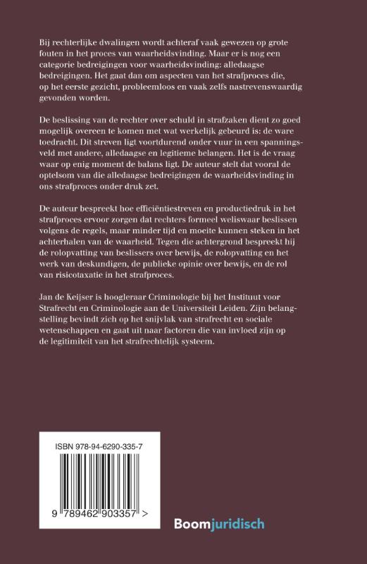Als de waarheid eraan moet geloven / Overige publicaties achterkant