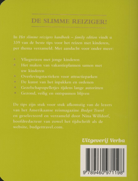 Het slimme reizigers handboek achterkant