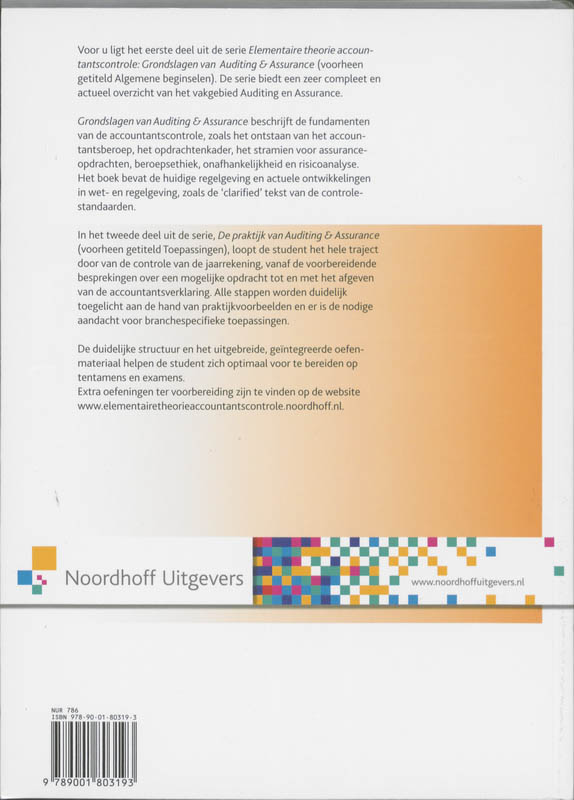 Grondslagen van Auditing en Assurance achterkant