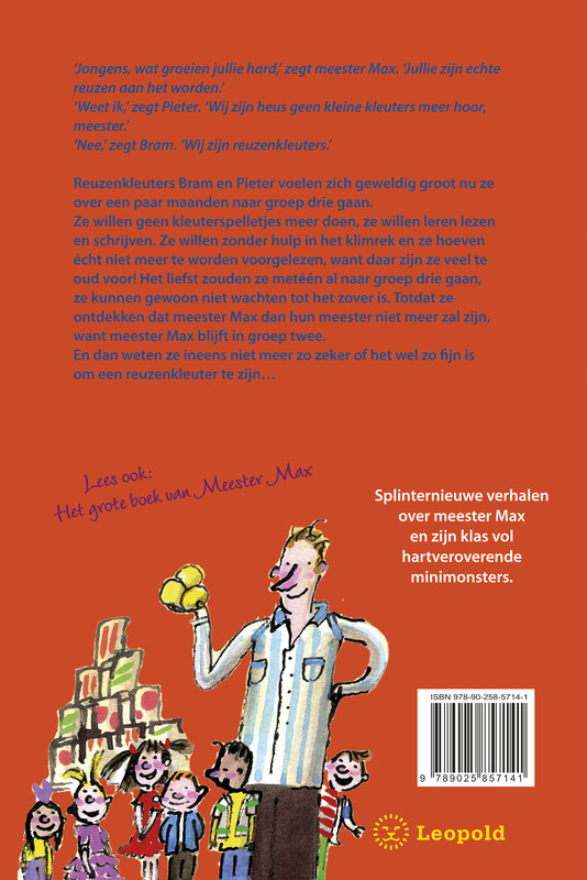 Meester Max en de reuzenkleuters achterkant