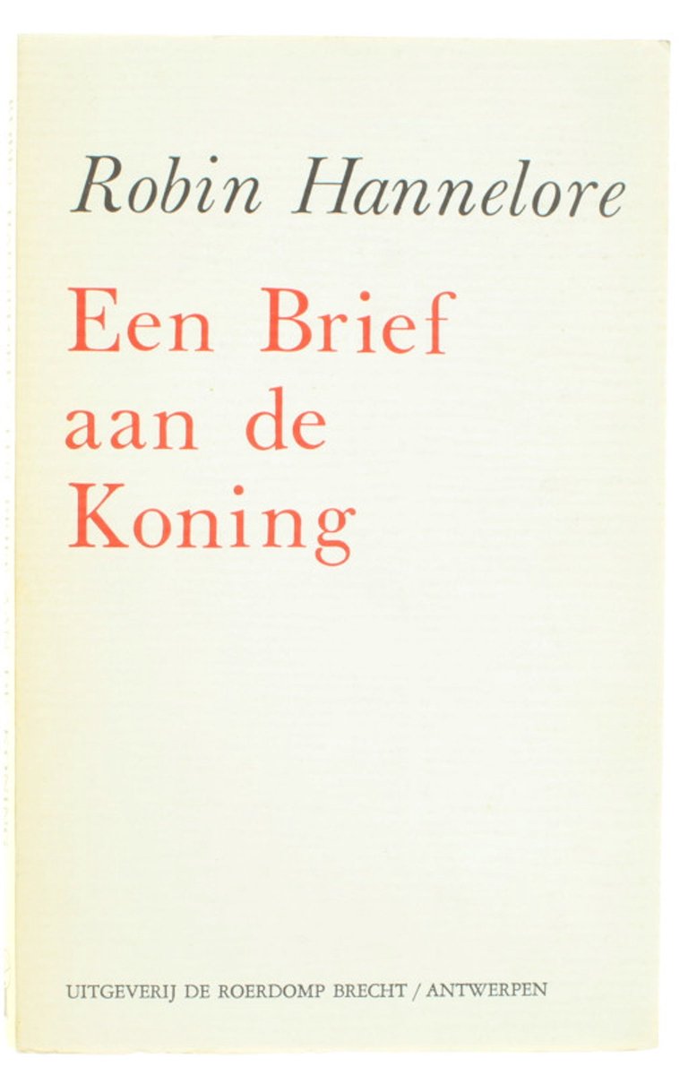 Een brief aan de koning