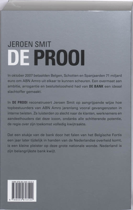 De Prooi achterkant