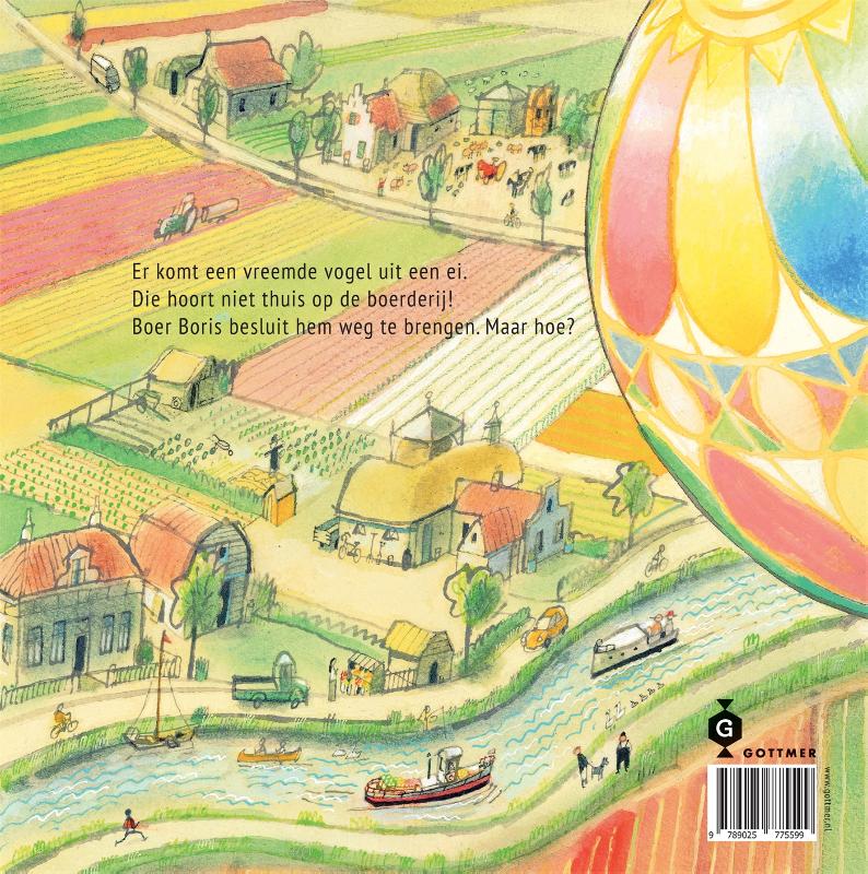 Boer Boris en de luchtballon / Boer Boris achterkant