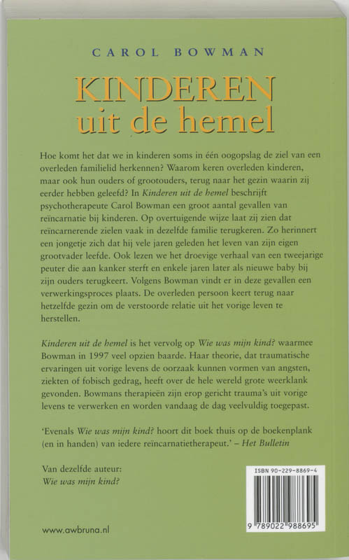 Kinderen Uit De Hemel achterkant