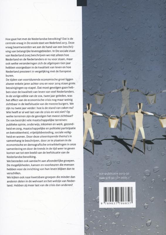De sociale staat van Nederland / 2013 / SCP-publicatie / 2013-30 achterkant