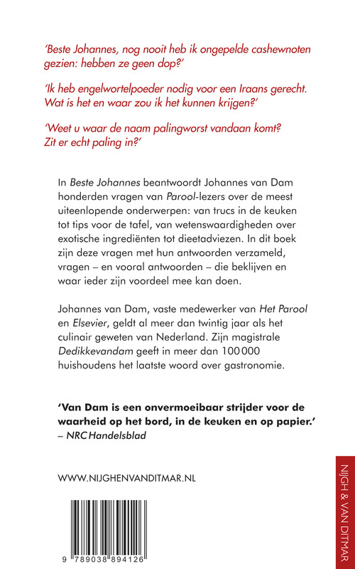 Beste Johannes achterkant