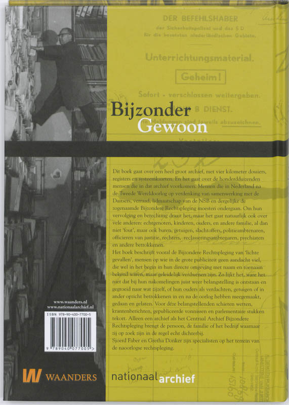 Bijzonder gewoon / Nationaal Archief Reeks / 3 achterkant