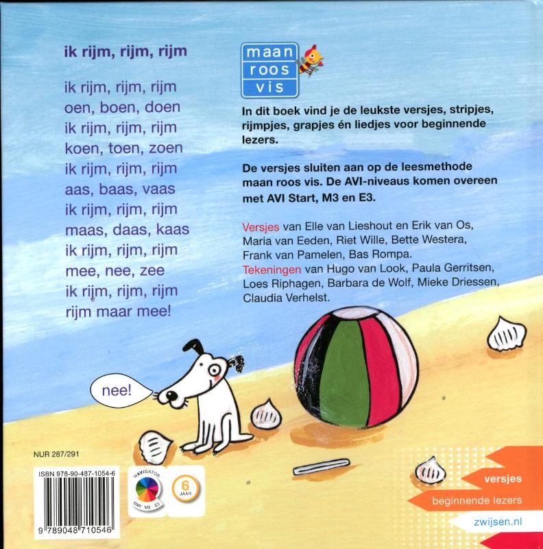 Ik rijm, rijm, rijm achterkant