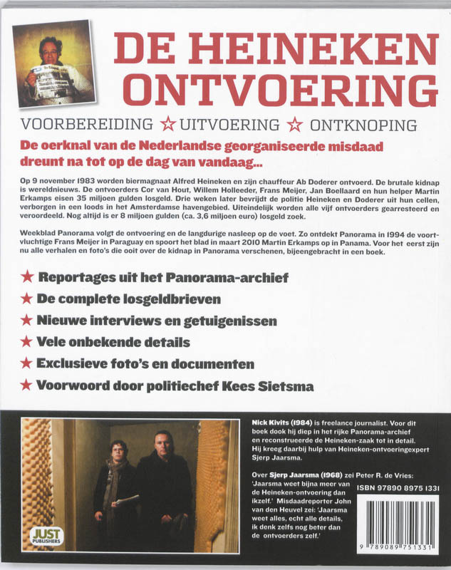 De Heineken Ontvoering achterkant