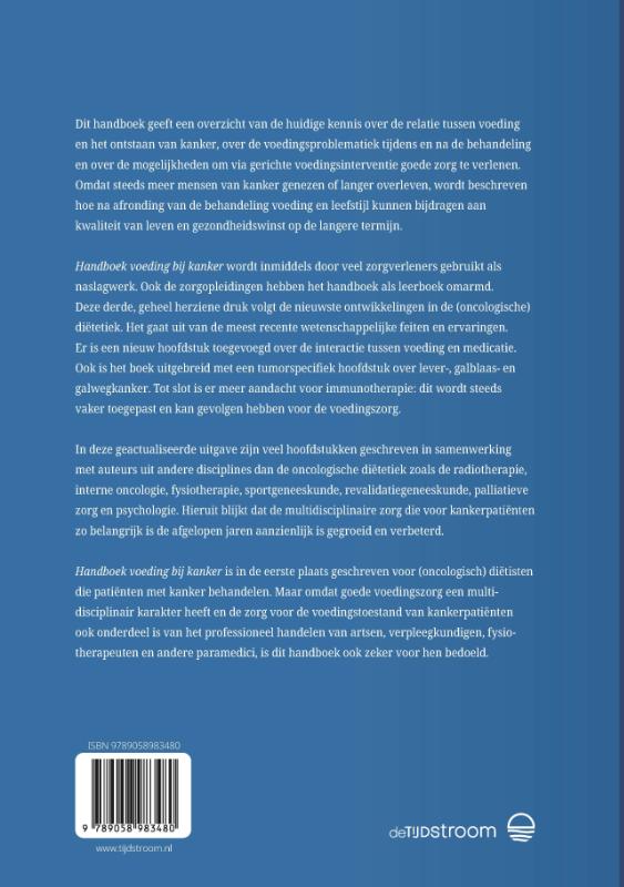 Handboek voeding bij kanker achterkant