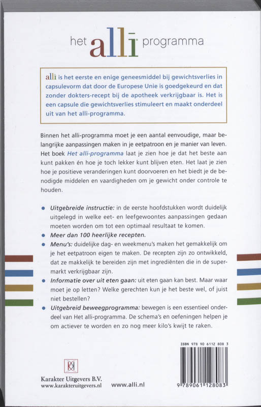 Het Alli Programma achterkant