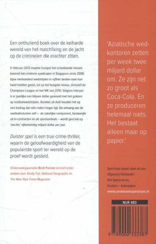 Duister spel achterkant