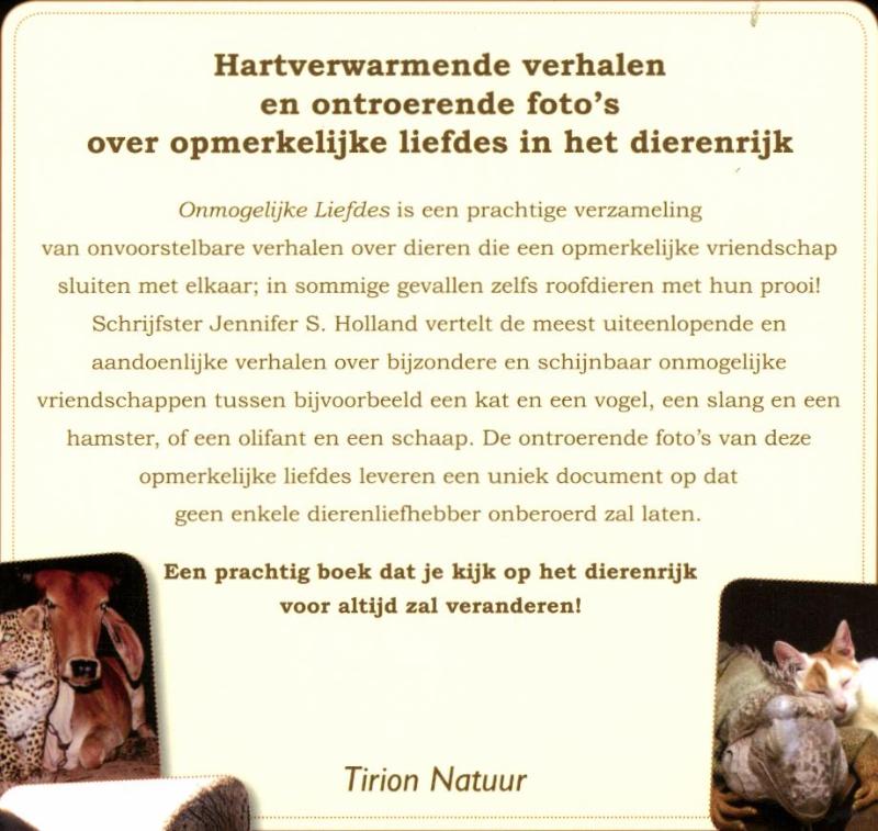 Onmogelijke liefdes achterkant