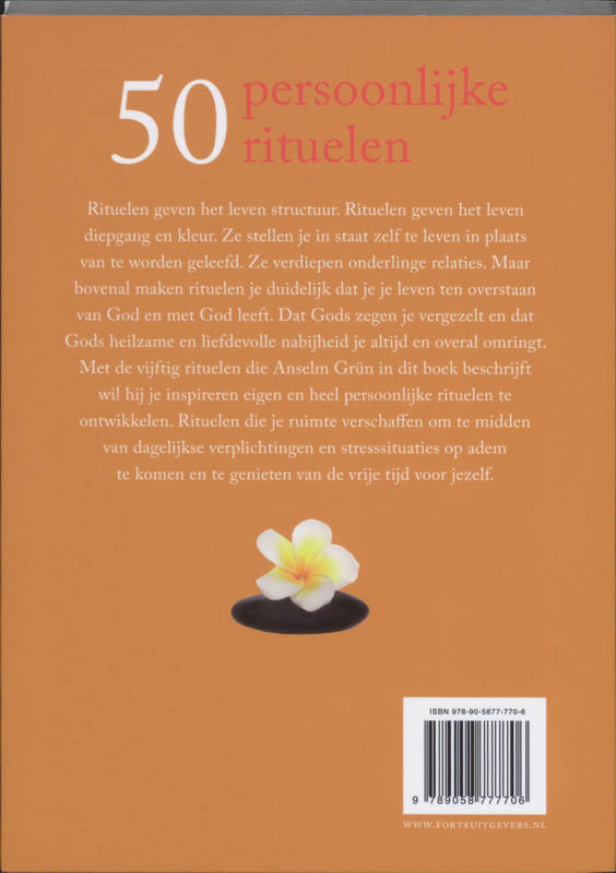 50 Persoonlijke Rituelen achterkant