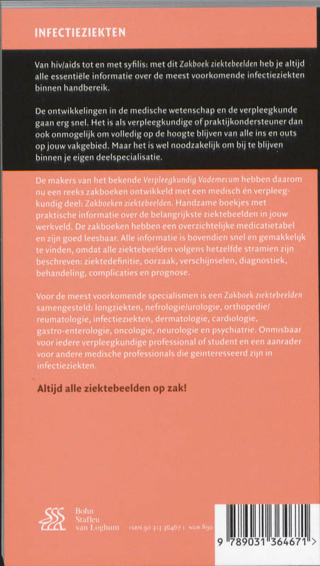 Zakboek ziektebeelden / Infectieziekten / Zakboek Ziektebeelden achterkant