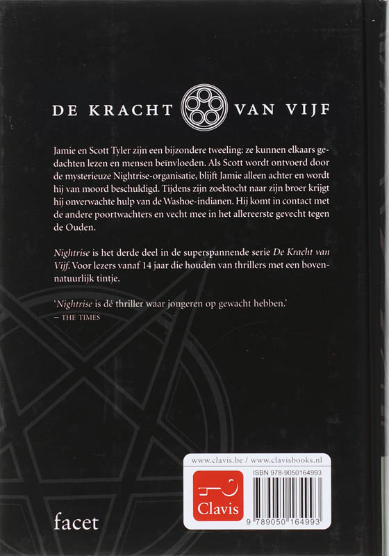 Nightrise / 3 Nightrise / De kracht van vijf / 3 achterkant
