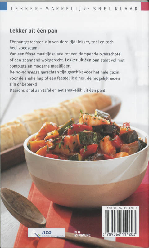 Lekker Uit Een Pan achterkant