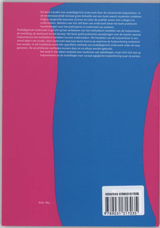 Praktijkgericht onderzoek en methodiekontwikkeling / Sociaal agogisch basiswerk achterkant