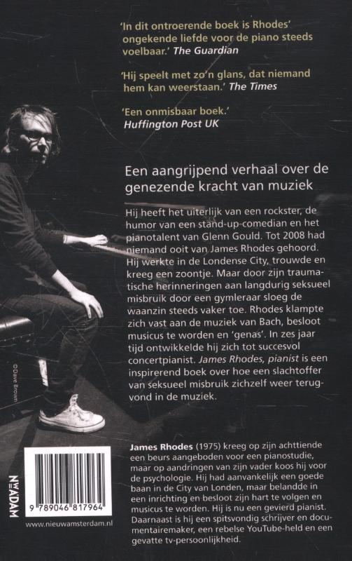 James Rhodes, pianist achterkant