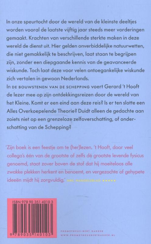 Bouwstenen van de schepping achterkant