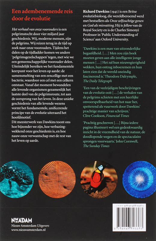 Verhaal van onze voorouders achterkant