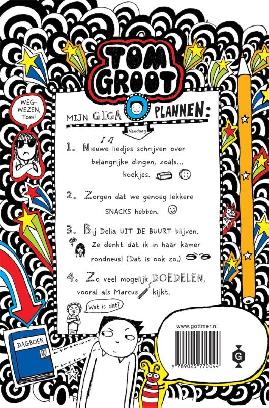 Briljante bands en giga geheimen / Tom Groot / 14 achterkant