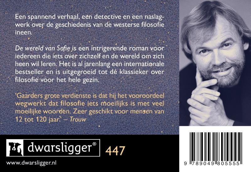 De wereld van Sofie - dwarsligger (compact formaat) achterkant