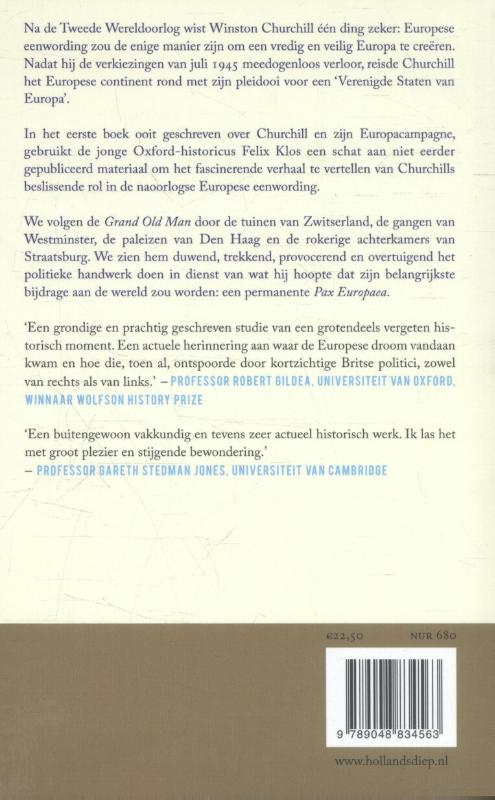 Winston Churchill, vader van Europa achterkant