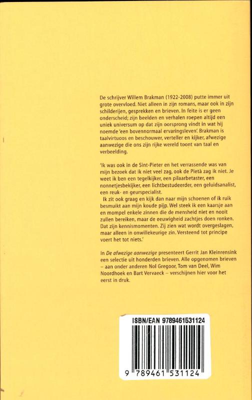 De afwezige aanwezige achterkant