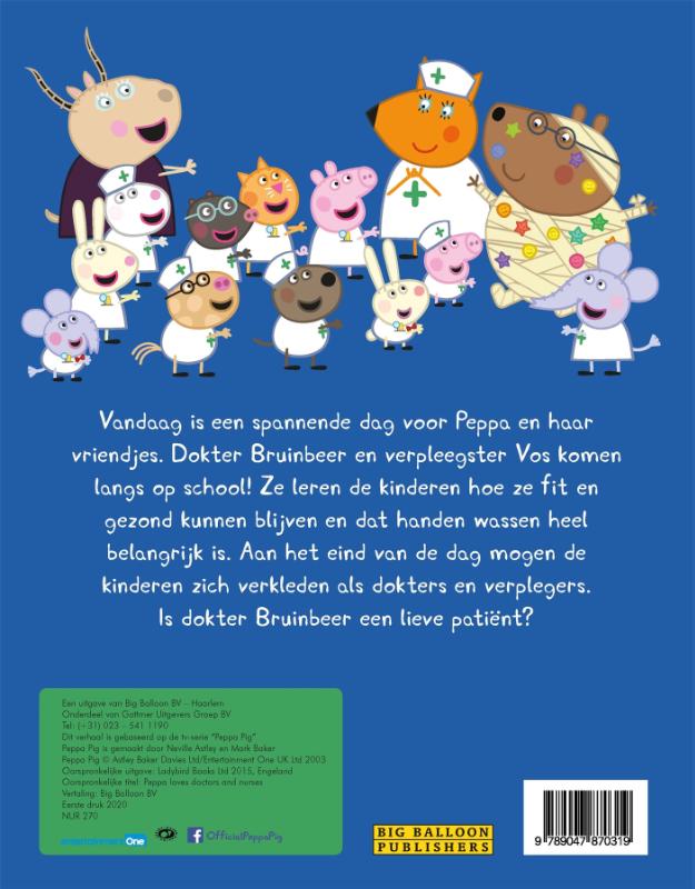 Peppa dokters en verplegers achterkant