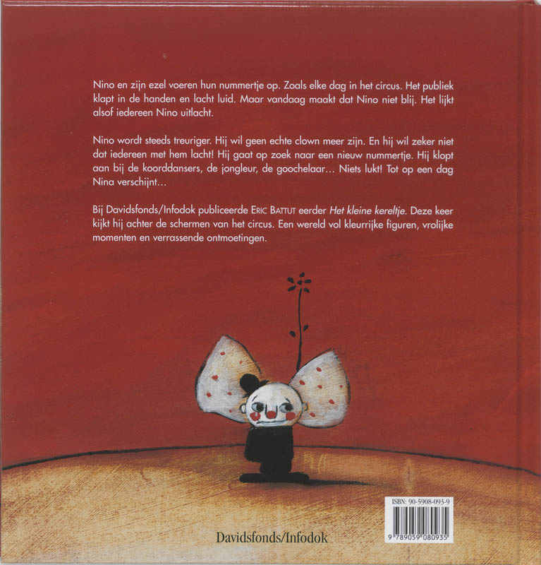 Clown Nino achterkant