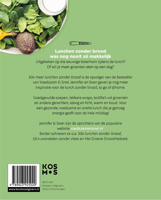 50 x meer lunchen zonder brood / Voedzaam & snel achterkant