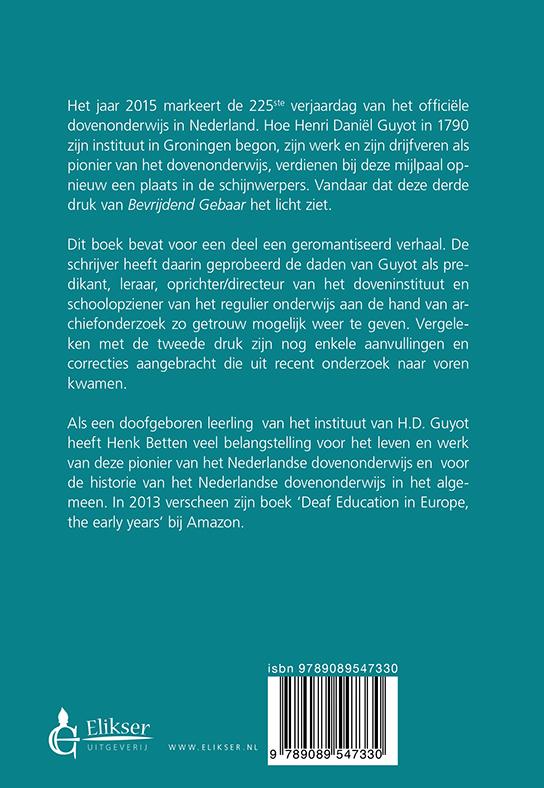 Bevrijdend gebaar achterkant