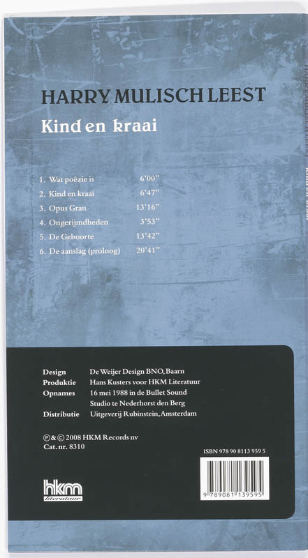 Harry Mulisch - Harry Mulisch Leest Kind En Kraai (CD) achterkant