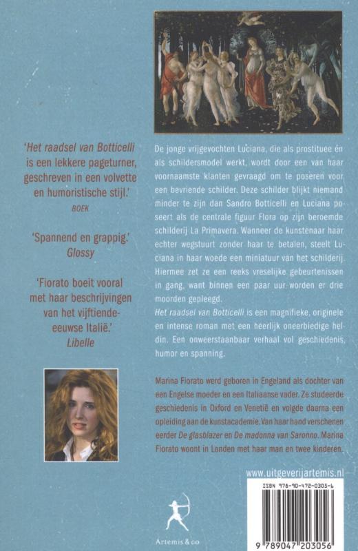 Het raadsel van Botticelli achterkant