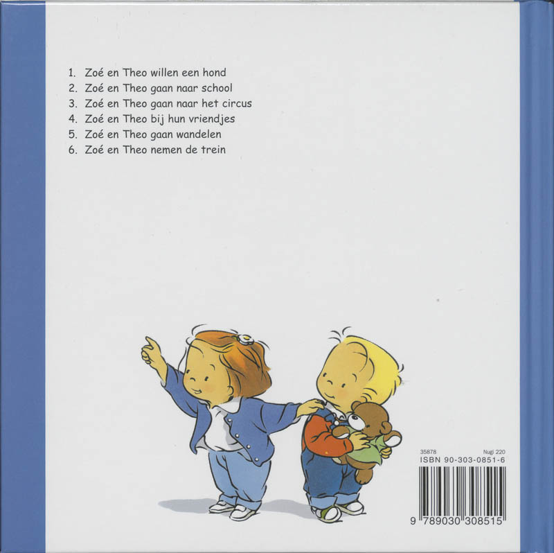 Zoe en Theo gaan naar school / Zoe en Theo achterkant
