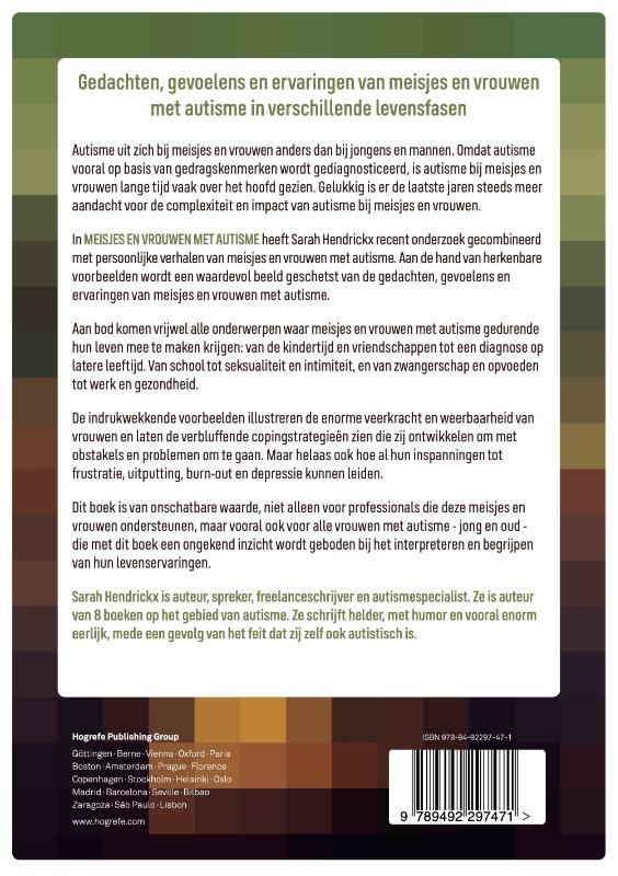 Meisjes en vrouwen met autisme achterkant