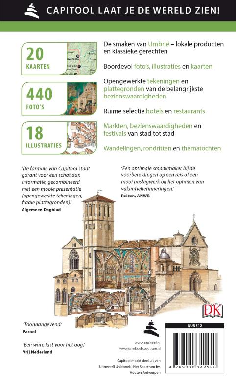 Umbrië / Capitool reisgidsen achterkant