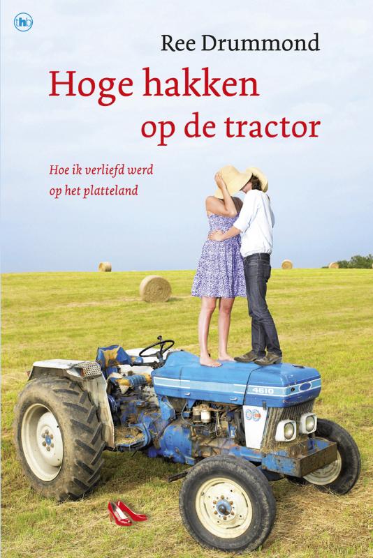 Hoge hakken op de tractor