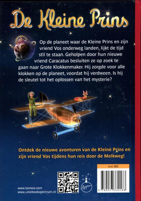 De kleine prins - Planeet van de tijd achterkant