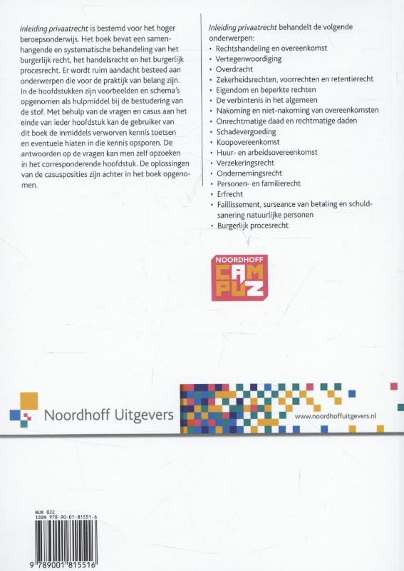 Inleiding privaatrecht achterkant