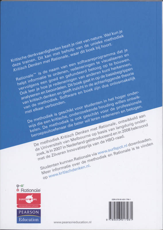 Kritisch denken achterkant