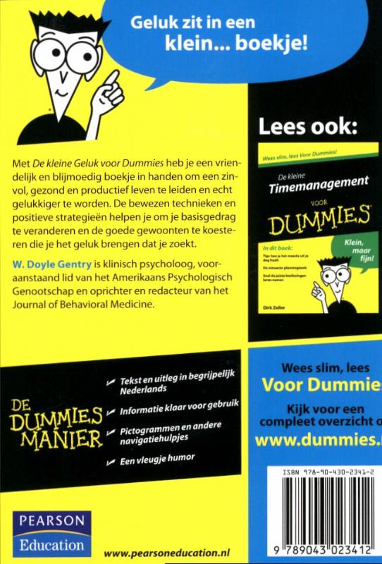 De kleine Geluk voor Dummies / Voor Dummies achterkant