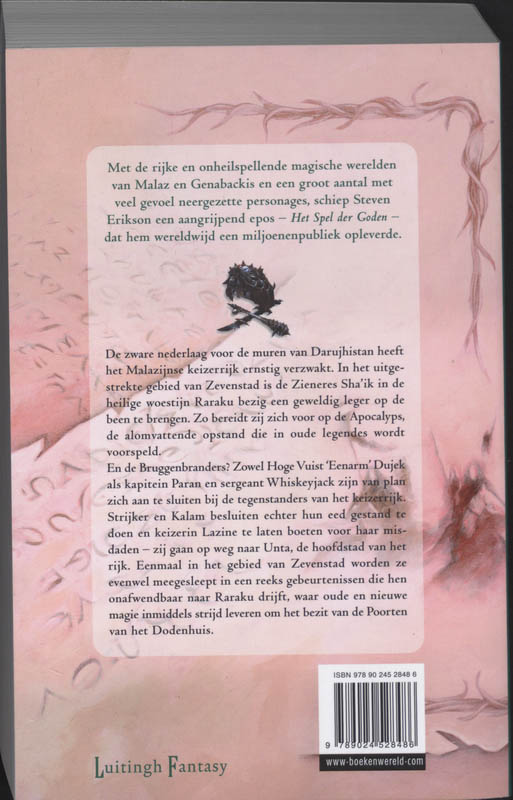 Het rijk van de zeven steden / Het spel der Goden / 2 achterkant